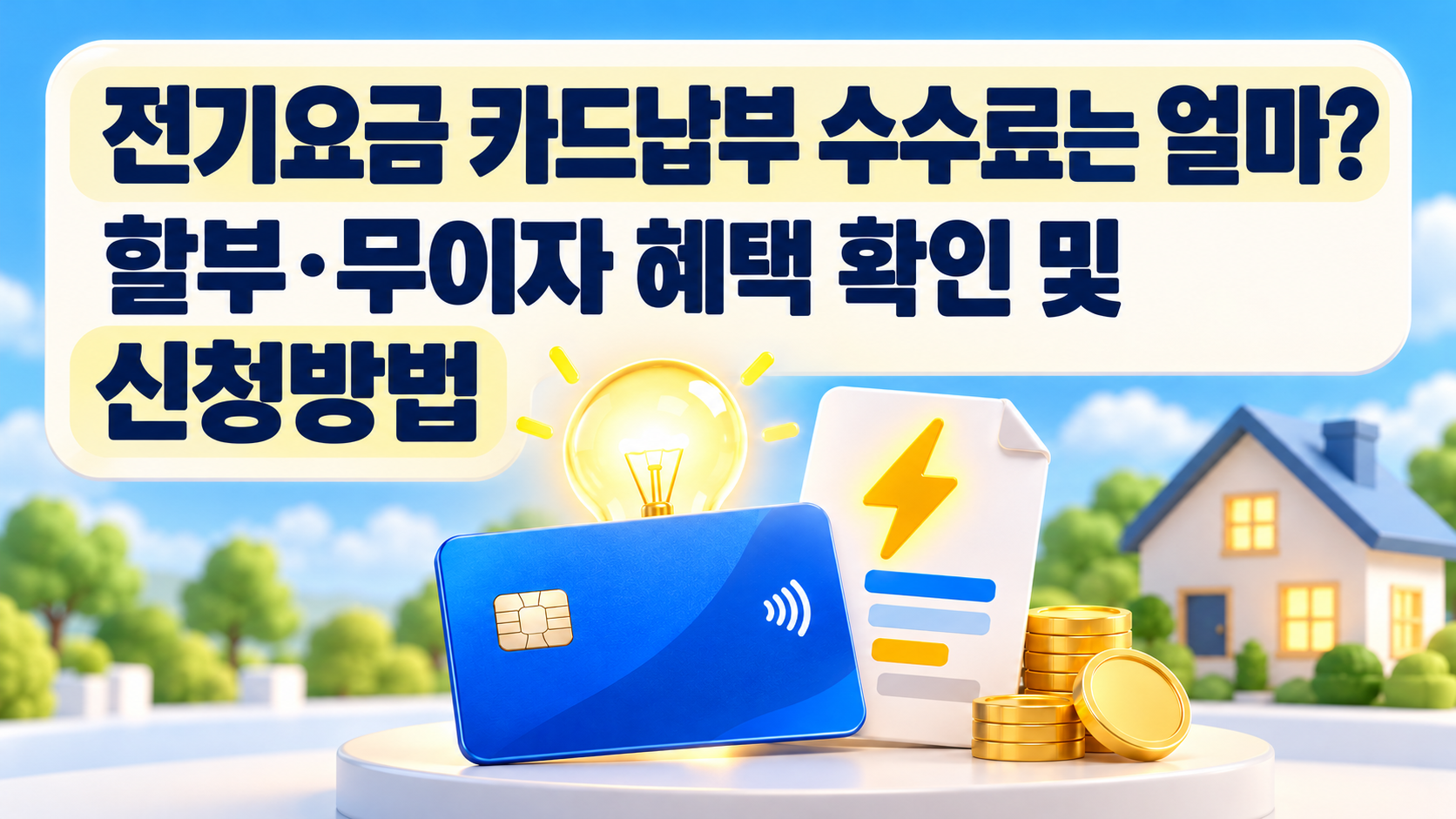 전기요금 카드납부 수수료는 얼마? 할부&middot;무이자 혜택 확인 및 신청방법 관련 사진