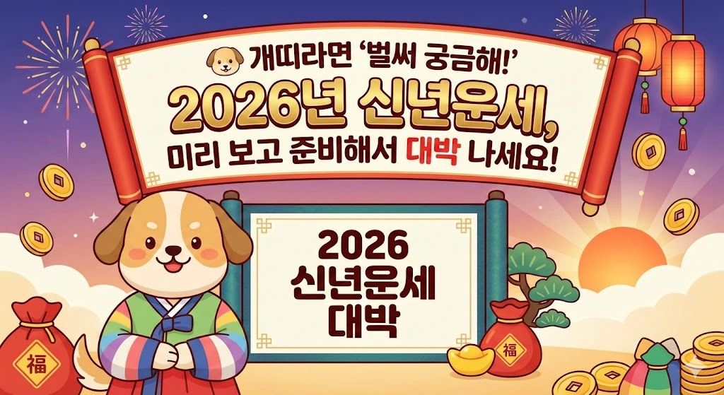 🐶 개띠라면 '벌써 궁금해!'