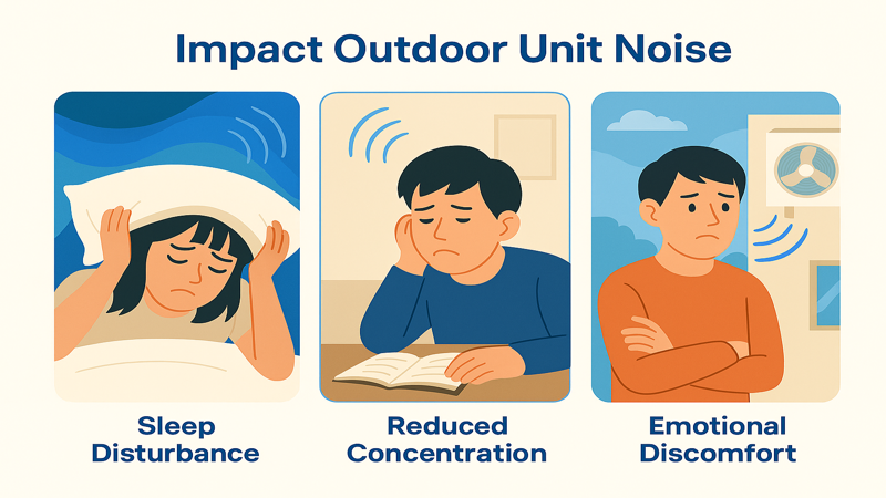 에어컨 안 켰는데 실외기 돌아가는 소리