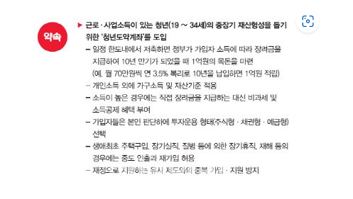 청년도약계좌-윤석열공약집