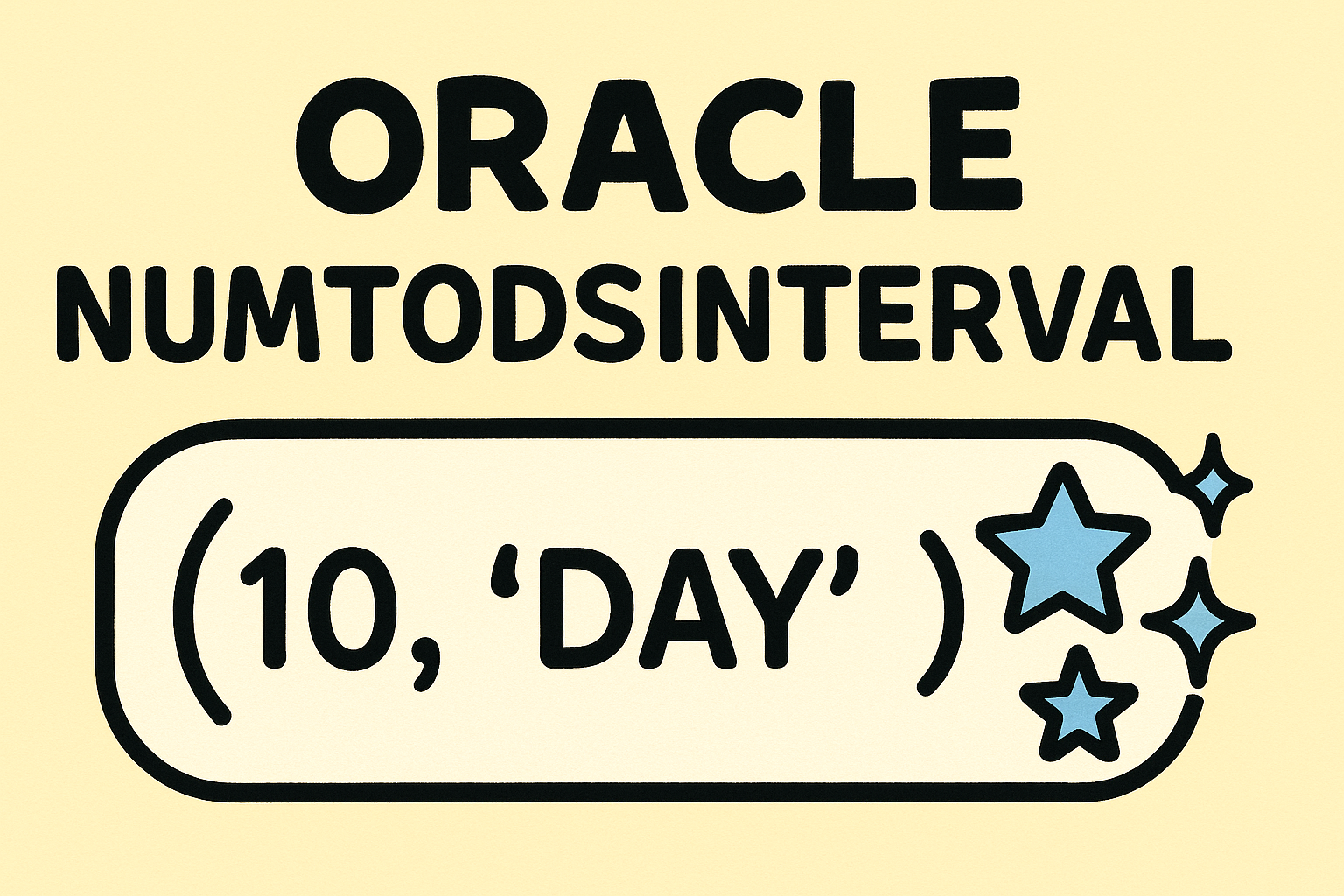 오라클 NUMTODSINTERVAL() 함수로 초/분/시간/일 간격 간편 계산하기