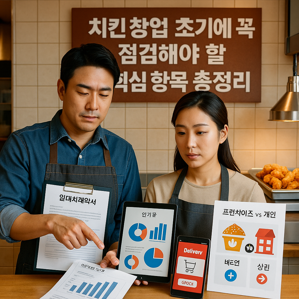 치킨 창업 초기에 꼭 점검해야 할 핵심 항목 총정리