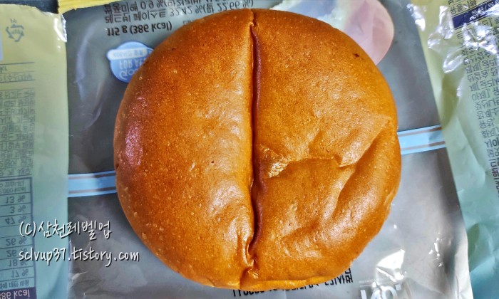 삼립 주종발효 단팥크림빵 개봉 후