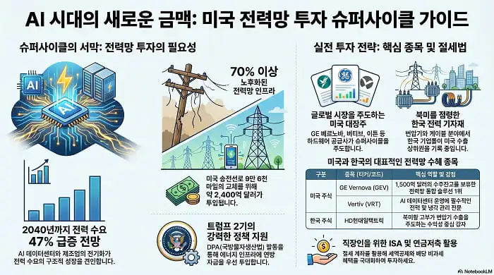 미국 전력망 투자 완전 정복: 초보자부터 2030 직장인까지 실전 전략 [2026 최신판]