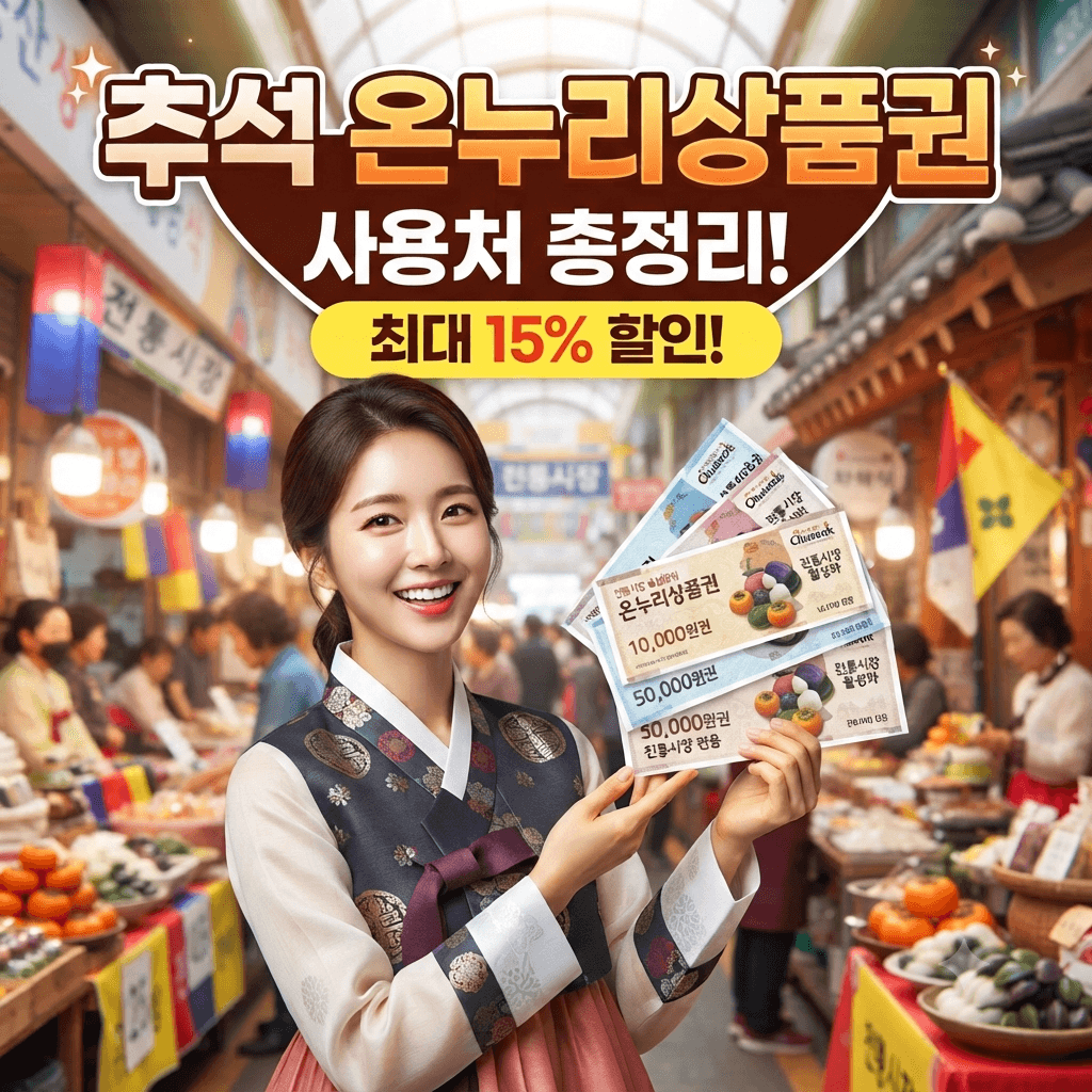 추석 온누리상품권 최대 10% 할인 받는 법