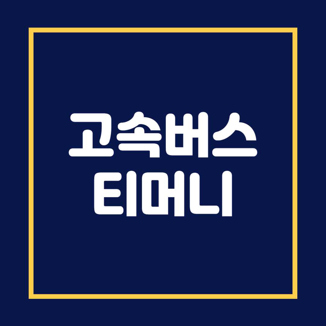 고속버스 티머니