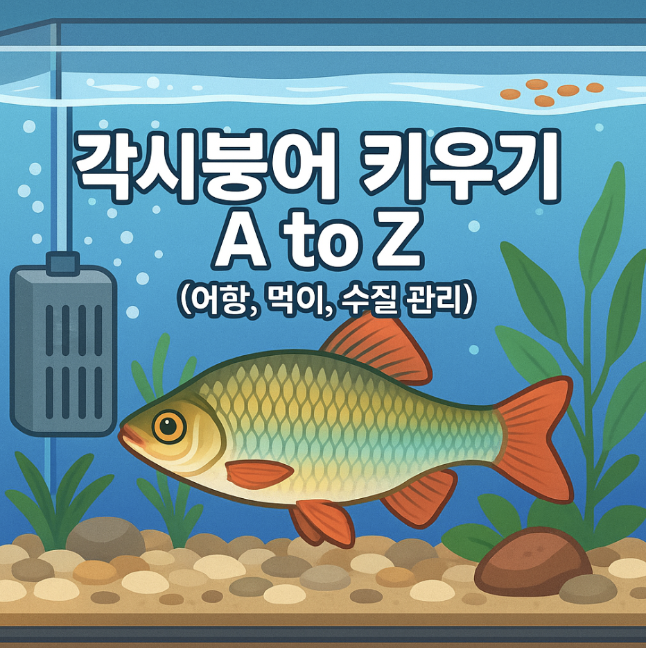 각시붕어 키우기 A to Z (어항, 먹이, 수질 관리)