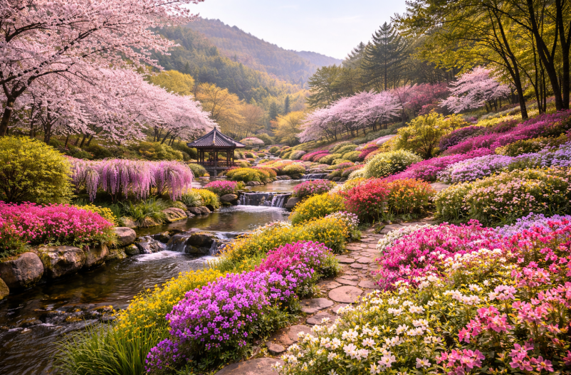 곤지암 화담숲 봄꽃들의 축제 이미지
