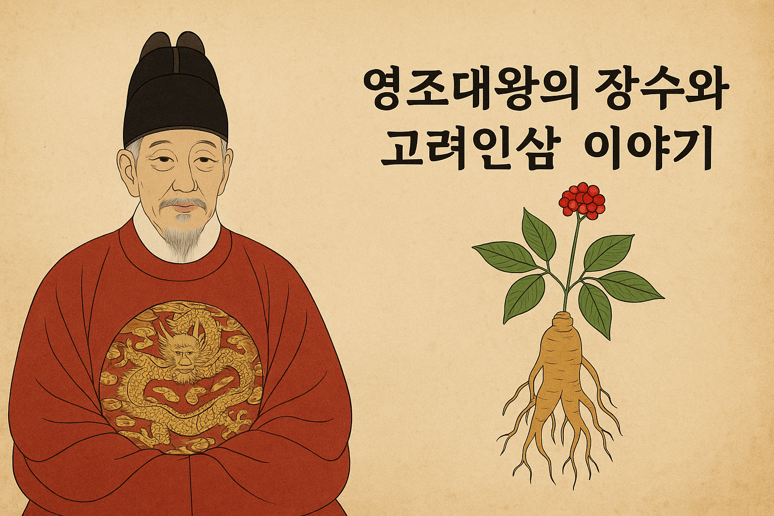 영조대왕 장수와 고려인삼 이야기