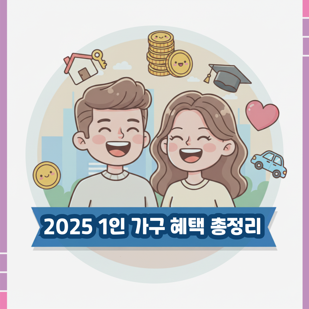 2025년 1인 가구 혜택 총정리