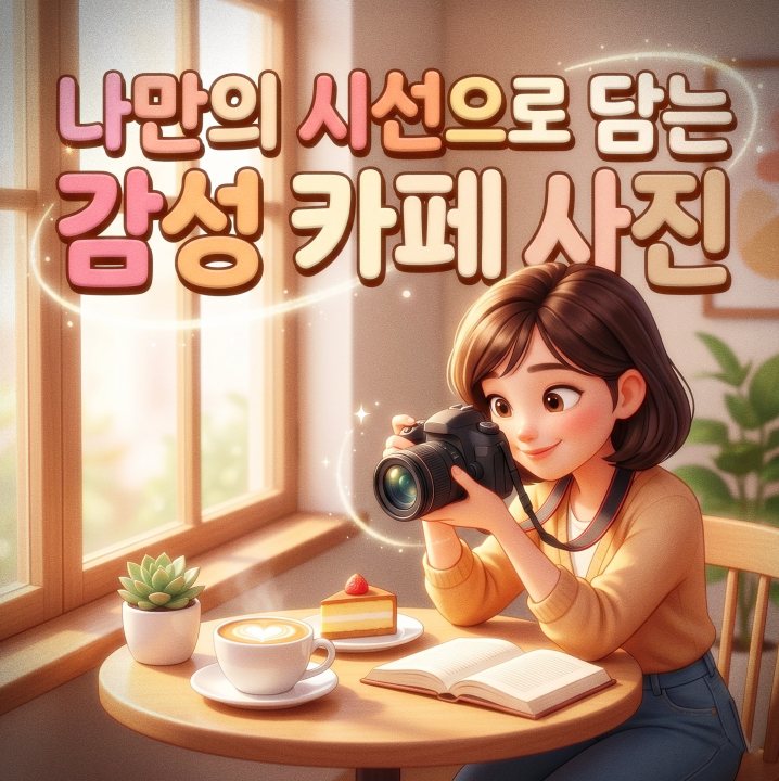 카페 사진, 이렇게 찍으면 인스타 감성 폭발