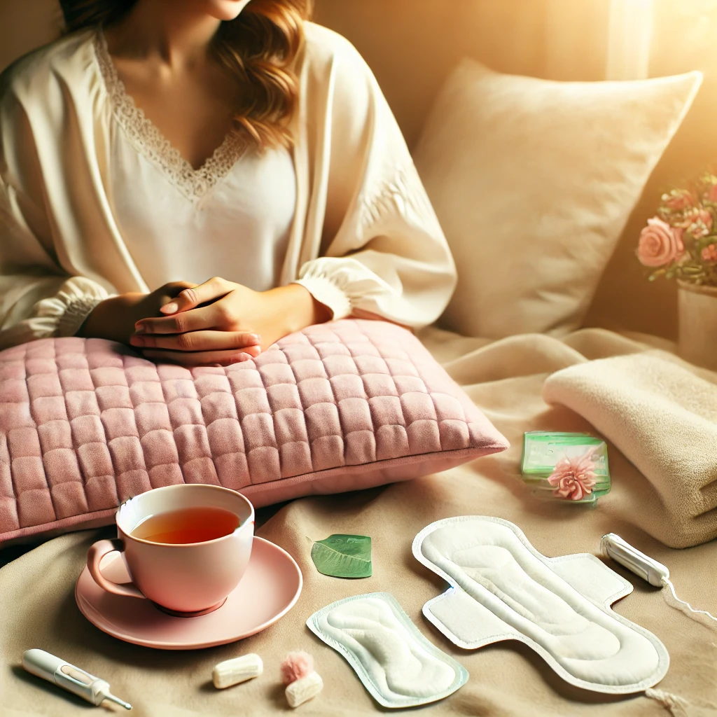 생리와 여자사진