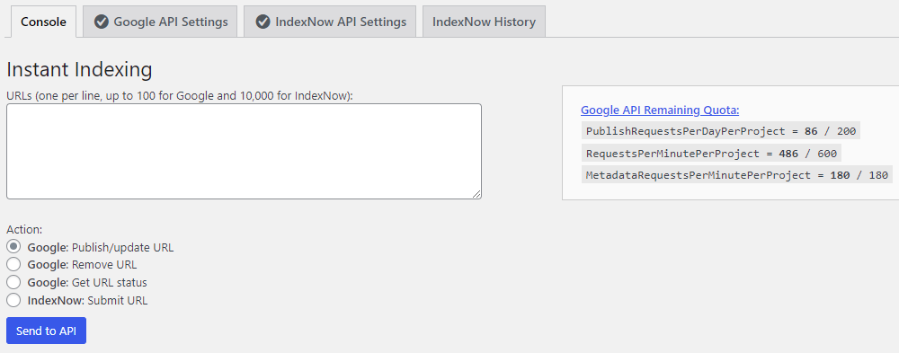 워드프레스 구글 검색엔진 최적화 색인 인덱스 처리