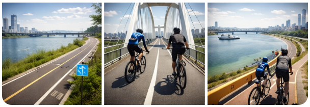 한강 자전거 코스 (입문 라이딩, 순환 코스, 대교 활용)