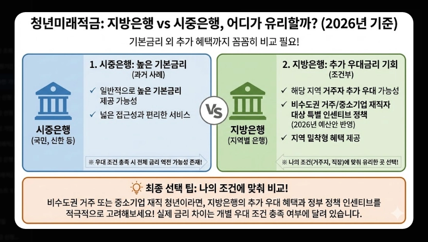 청년미래적금 은행별 금리 비교 [사전 가입 혜택] 우대 조건 및 2026년 신청 방법