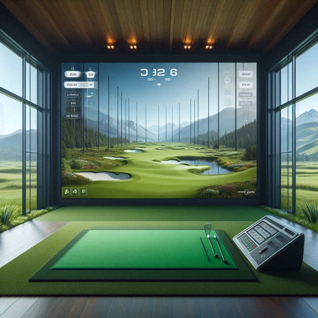 스크린골프장 배경