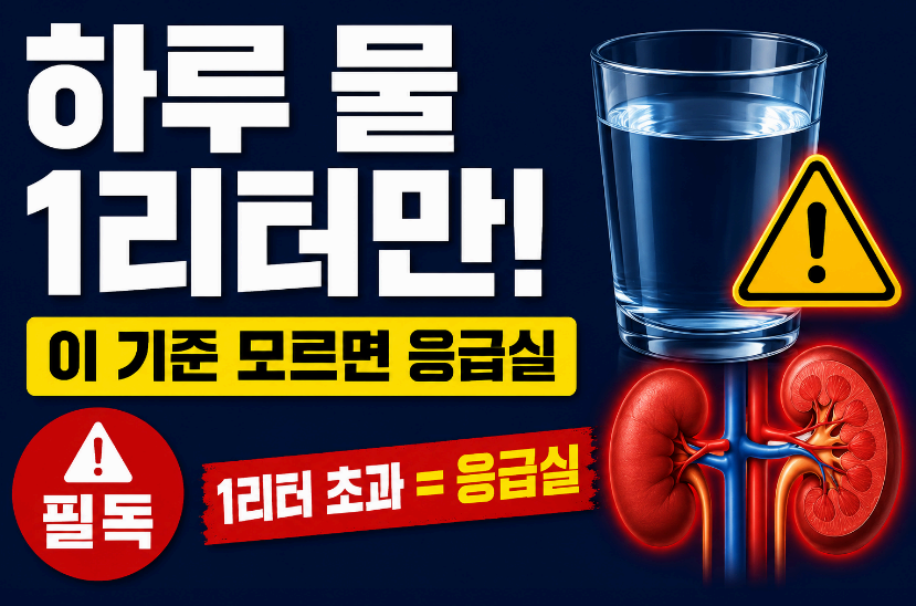 하루 물 1리터만! 이미지사진