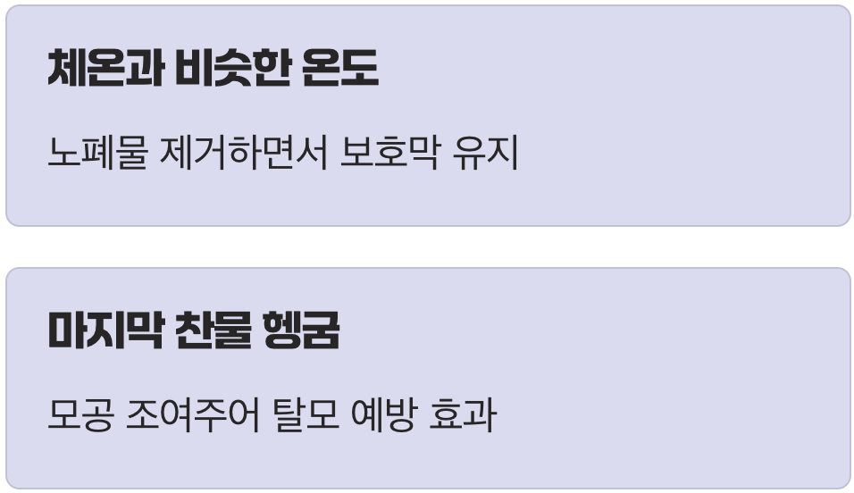 '미지근한 물'이라는 가장 쉬운 처방전