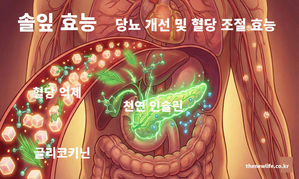 솔잎 효능 당뇨 개선 혈당 조절