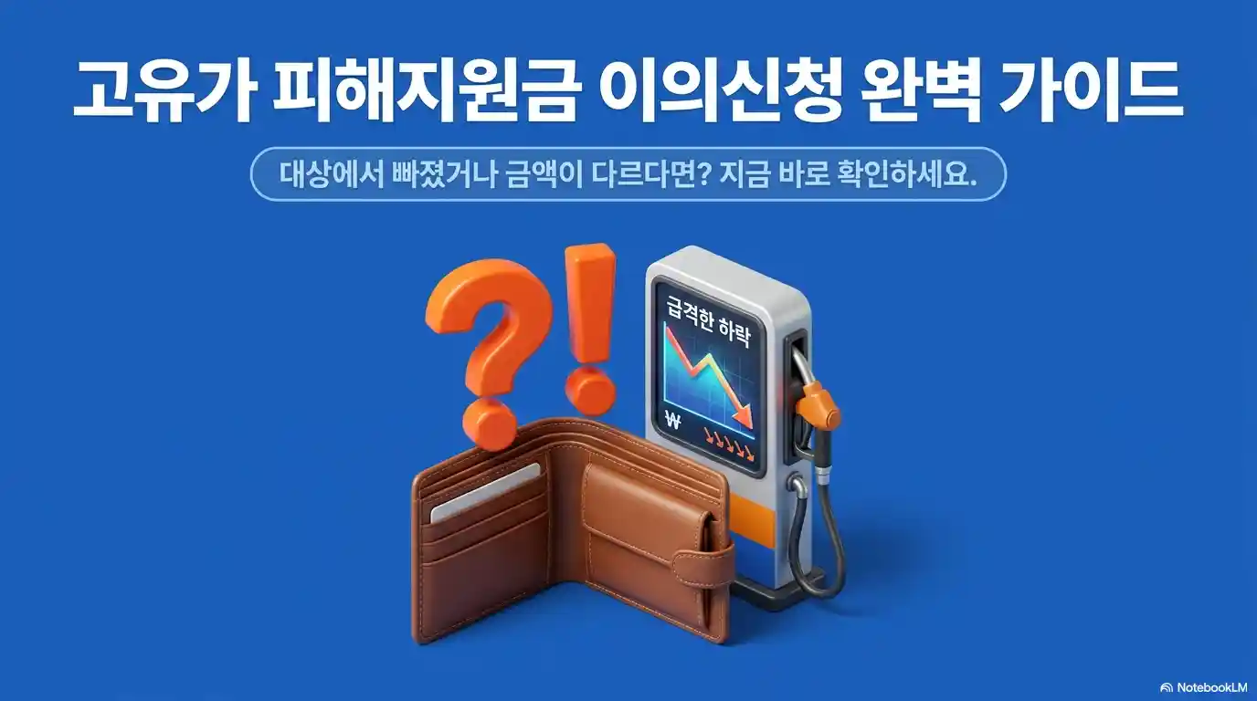 고유가 피해지원금 이의신청(이의신청서 작성 방법) 완벽 가이드 글의 썸네일