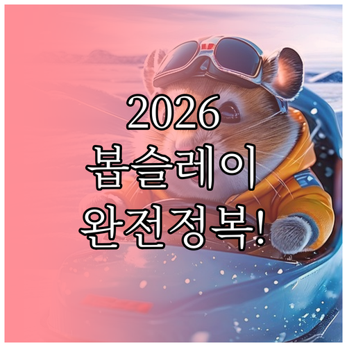 2026 동계올림픽 봅슬레이 종목별 ..