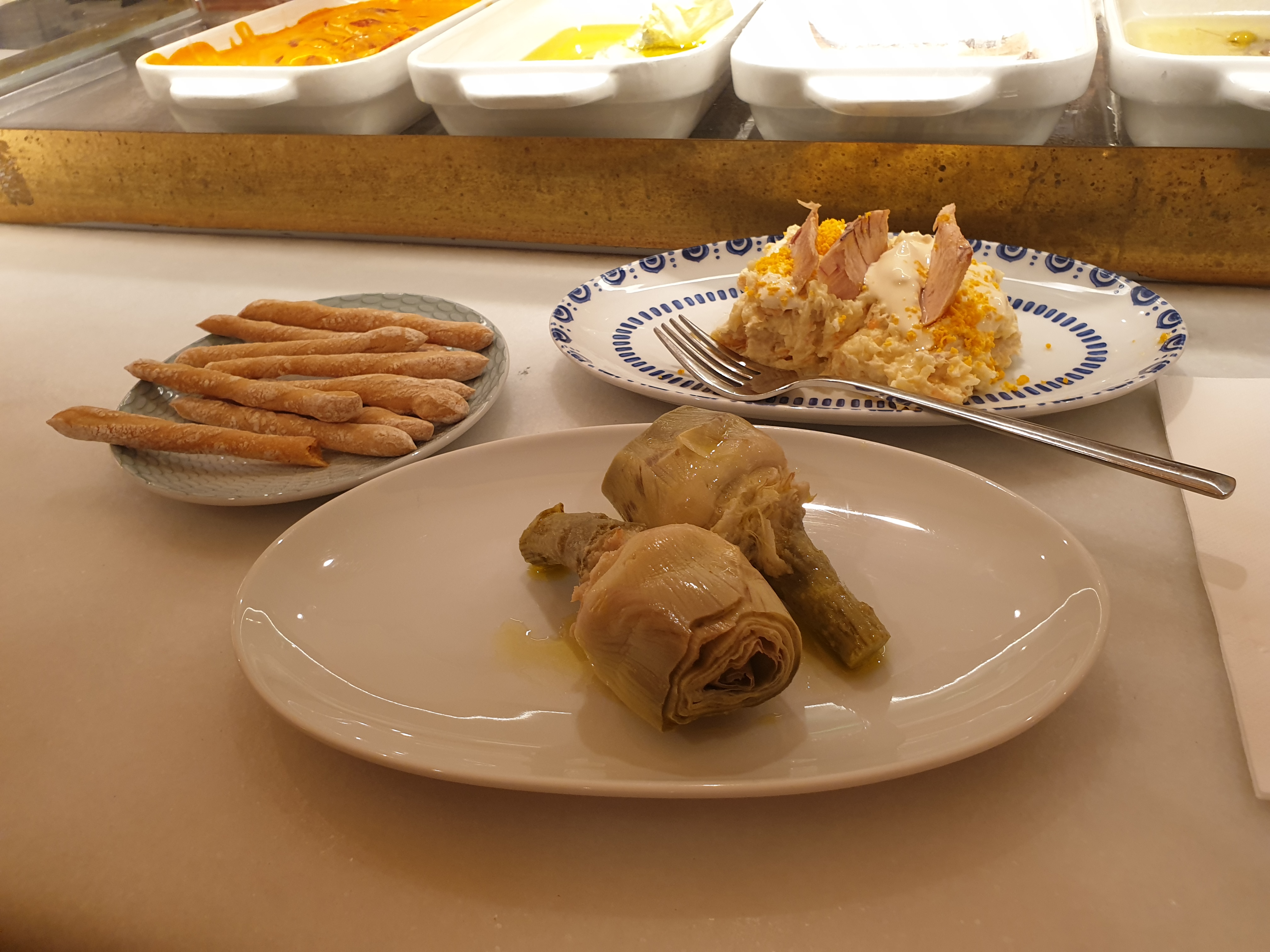 바르셀로나 타파스 식당에서 먹은 타파스들 사진