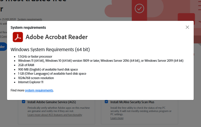 어도비 리더 무료 다운로드 홈페이지