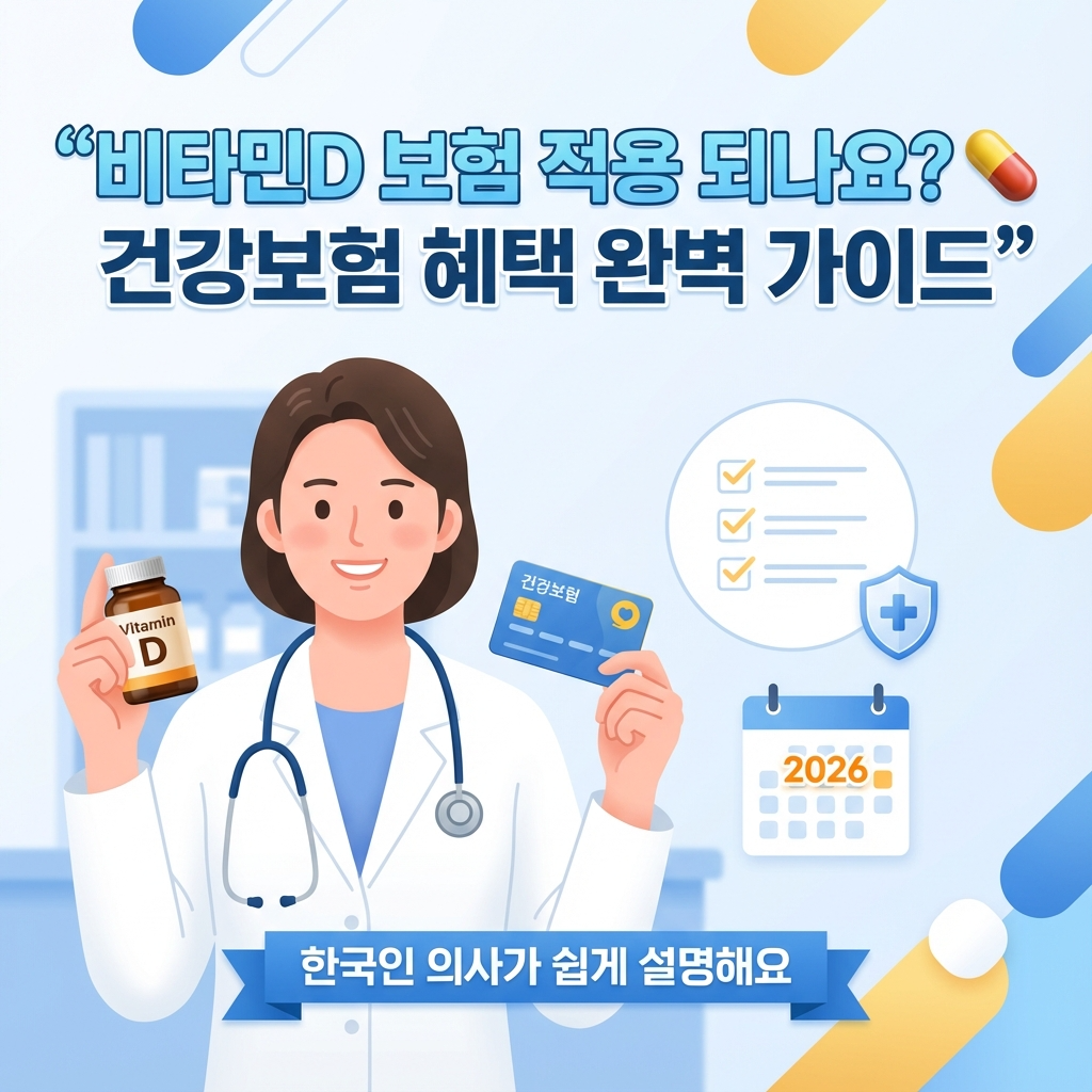 비타민D 보험 적용 되나요 💊 건강보험 혜택 완벽 가이드
