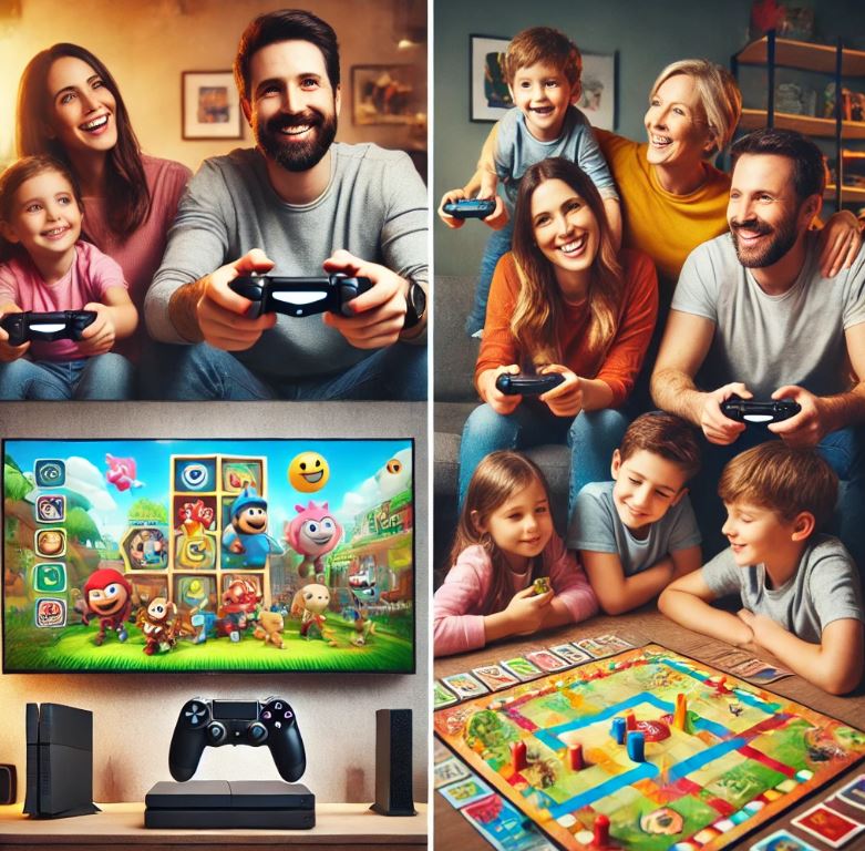 아이들과 게임기 vs 보드게임