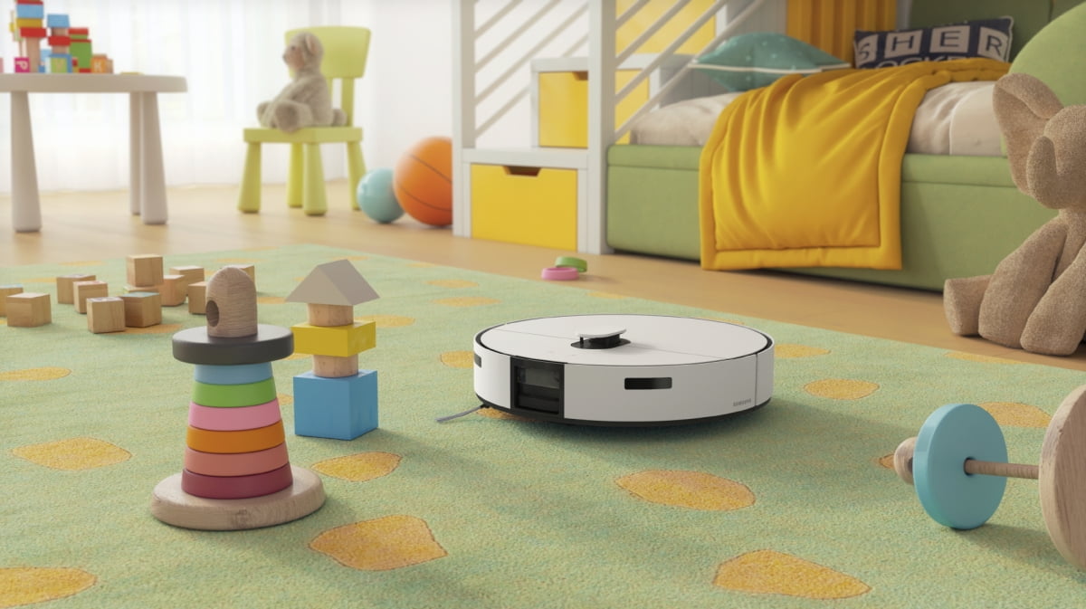 삼성전자가 내놓은 자동 세척 로봇청소기 '비스포크 AI 스팀'.