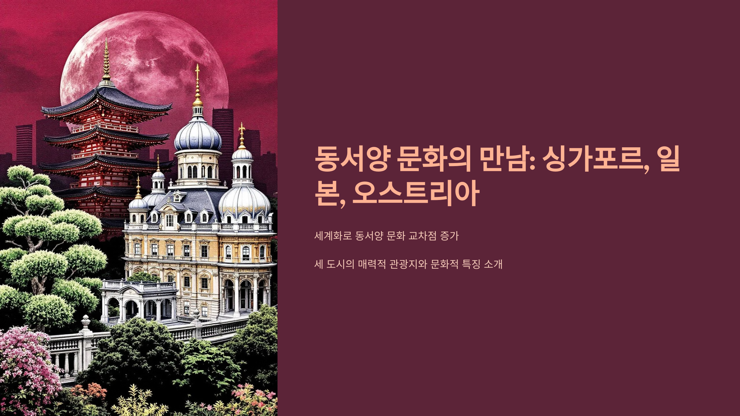 동서양 문화의 만남