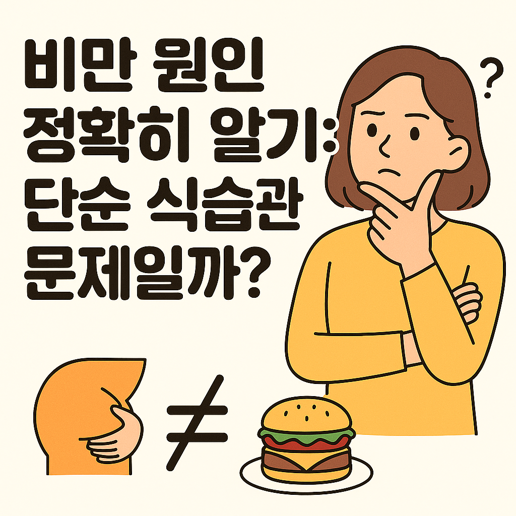 비만 원인 정확히 알기