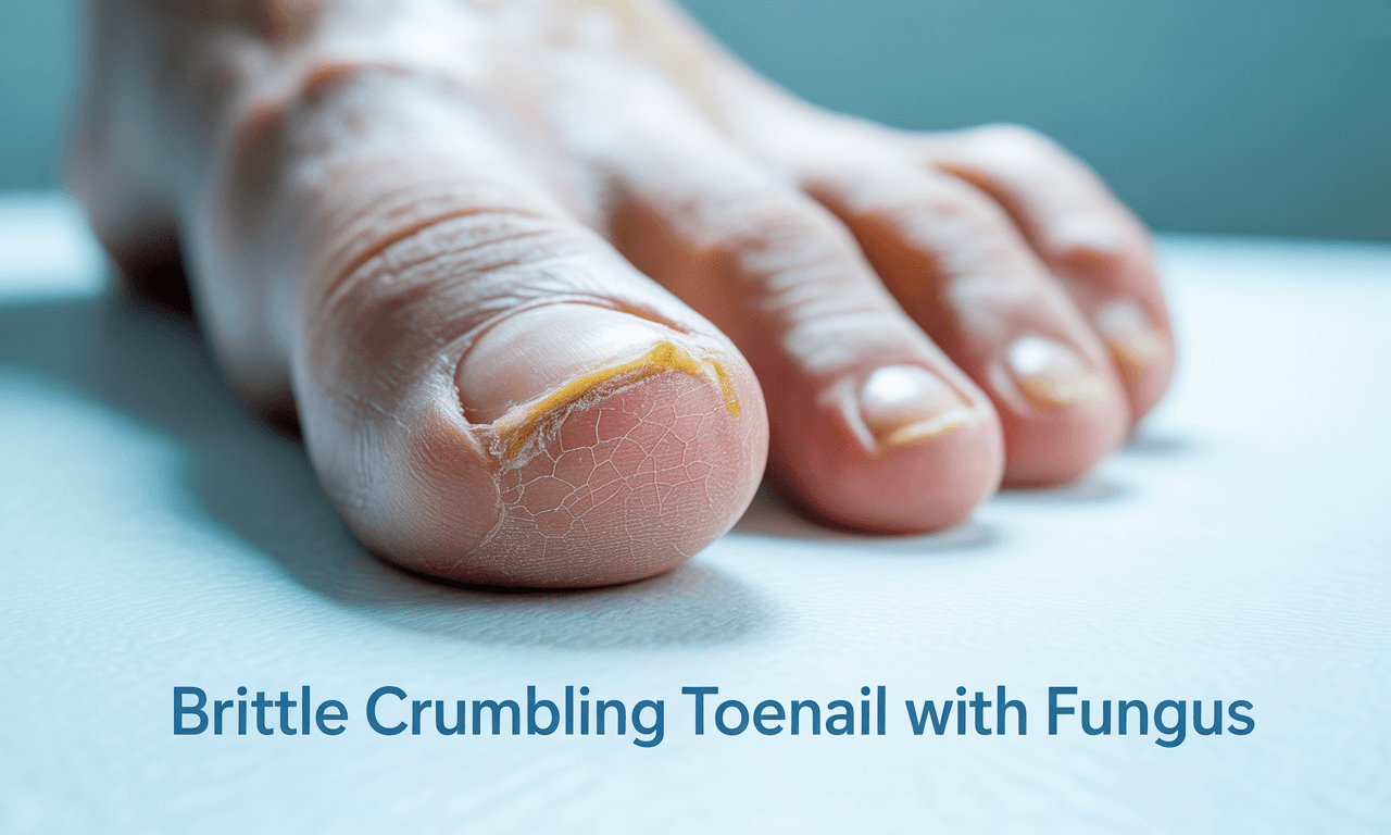 발톱무좀-초기증상-발톱-부스러진-모습