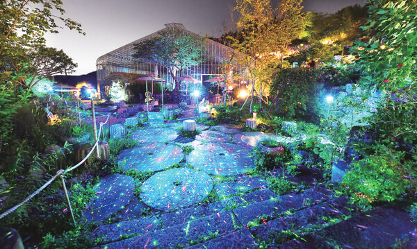 반딧불 모양 조명과 온실속 야생화-월간 경남 출저