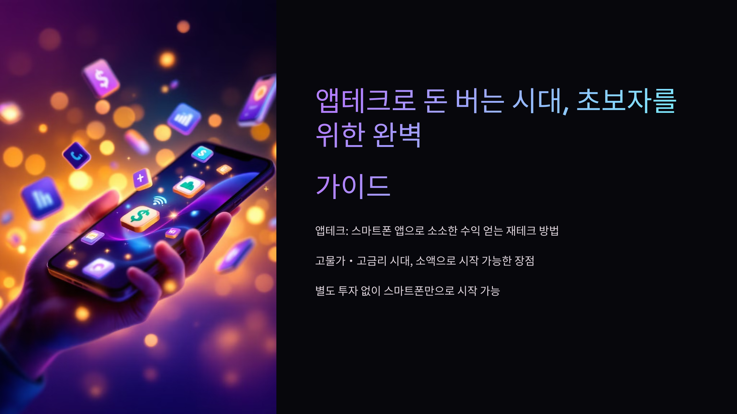 앱테크로 돈버는 시대 초보자를 위한 완벽 가이드