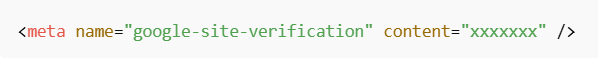 구글 서치콘솔 메타태그 코드