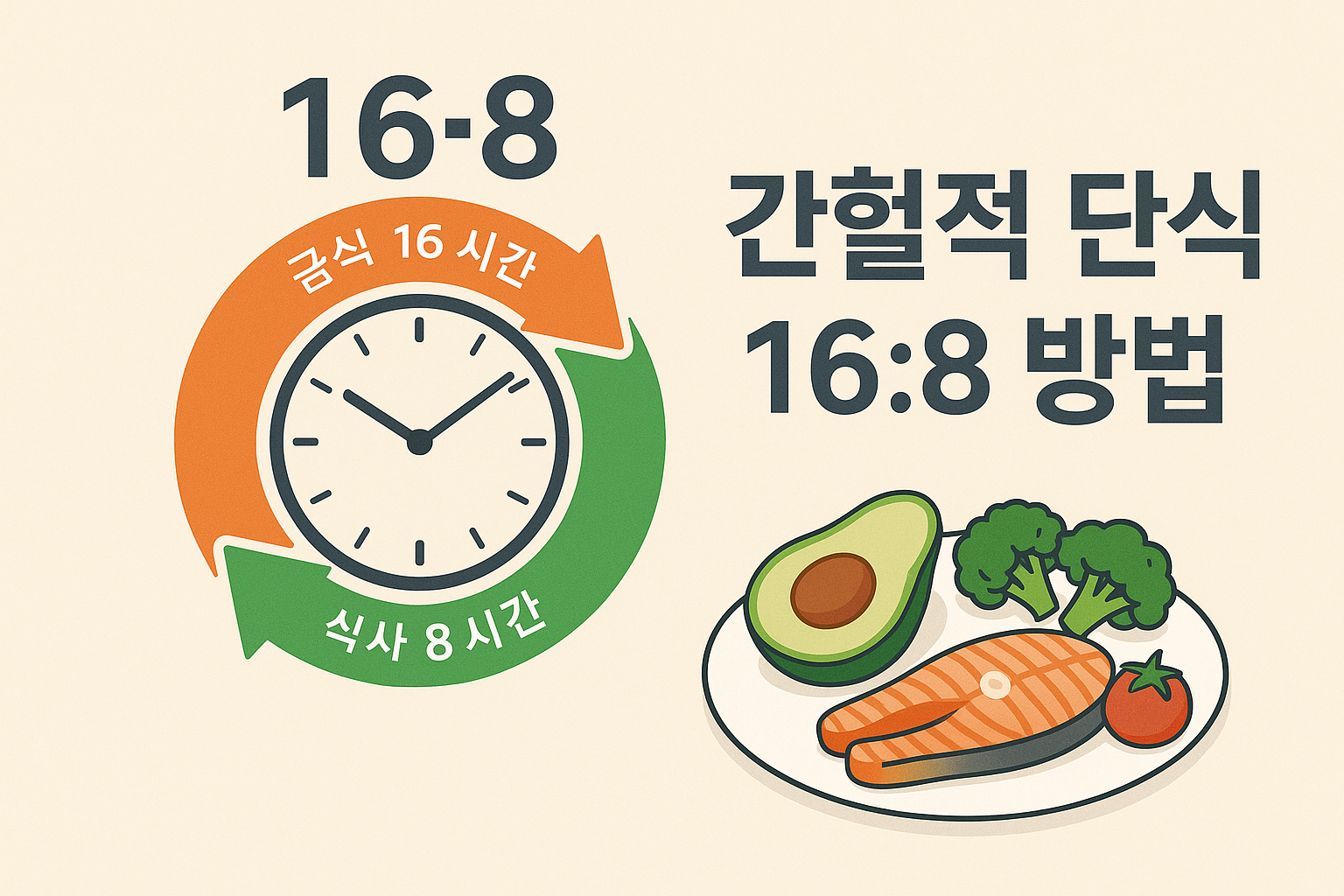 간헐적 단식 방법 16:8