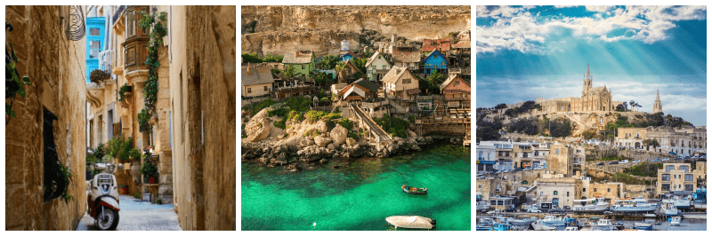몰타 풍경 사진 3개
