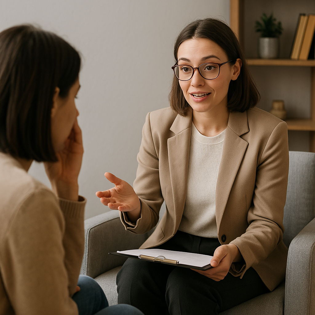 재정관리 상담서비스 진행하는 모습