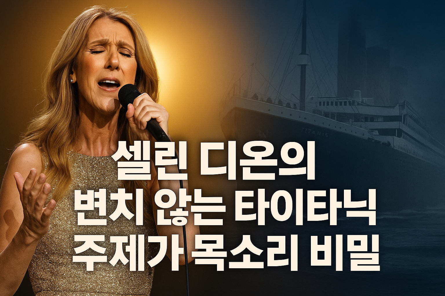 셀린 디온의 변치 않는 타이타닉 주제가 목소리 비밀
