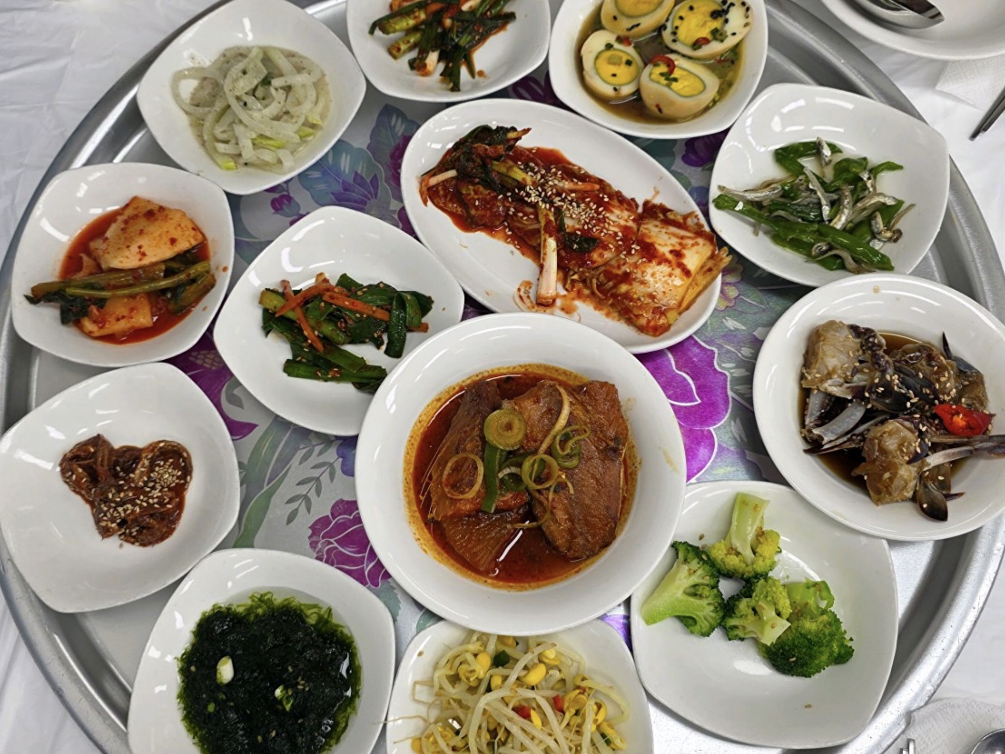 백반 한상 메뉴