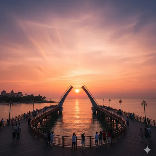 푸꾸옥-키스브릿지-선셋타운-일몰