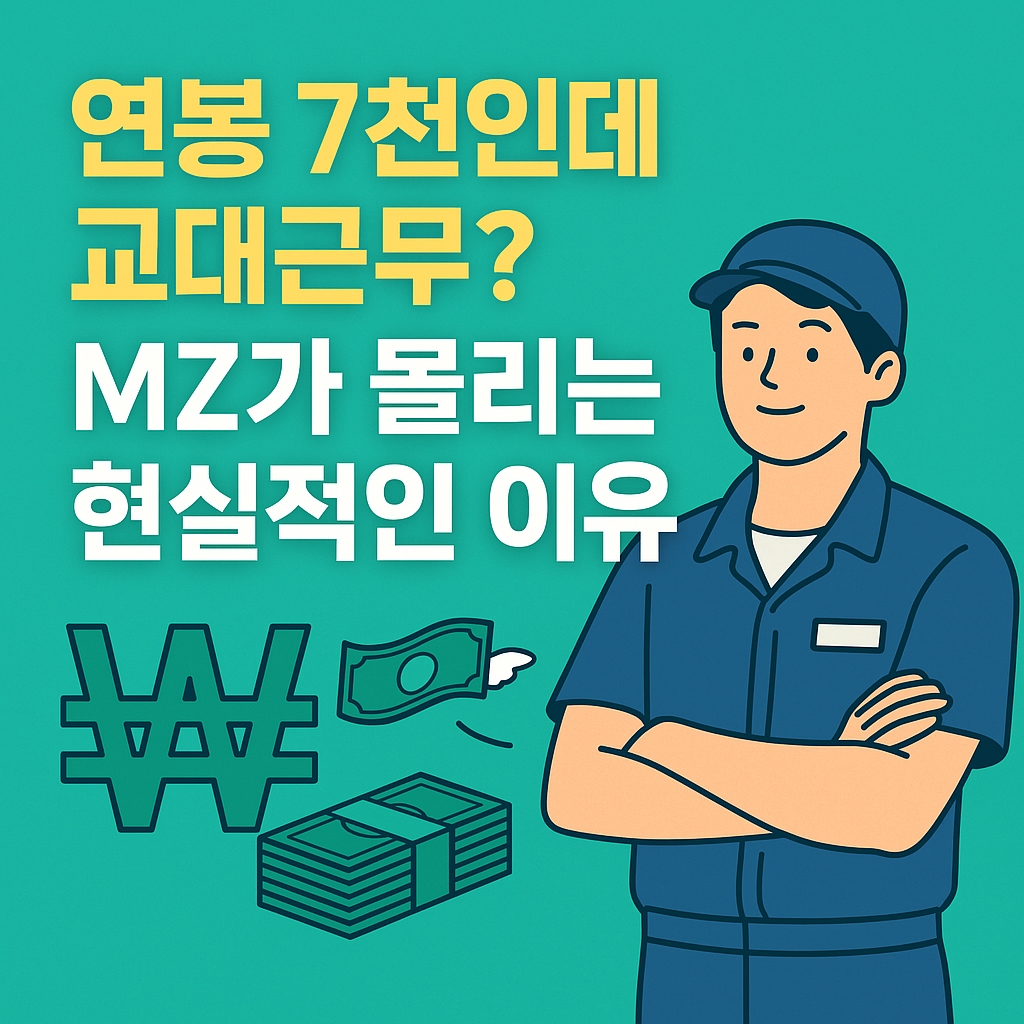 연봉 7천인데 교대근무