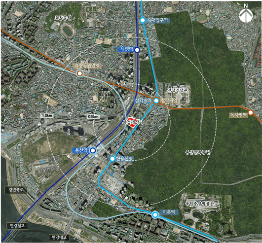 신용산역 북측 제1구역 도시정비형 재개발 사업 본 궤도 [서울시]