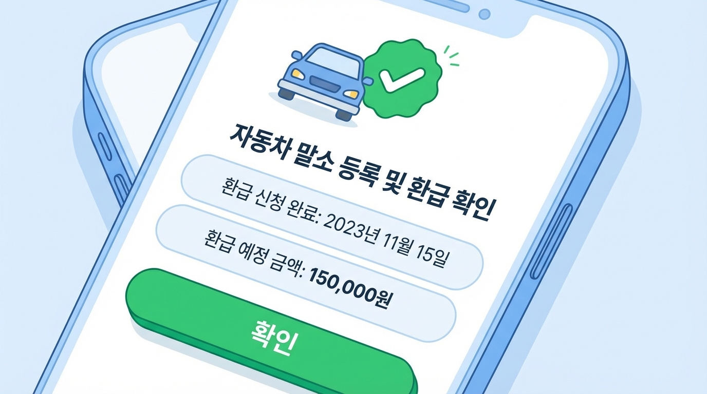 폐차 후 자동차세 환급 신청 방법 이미지