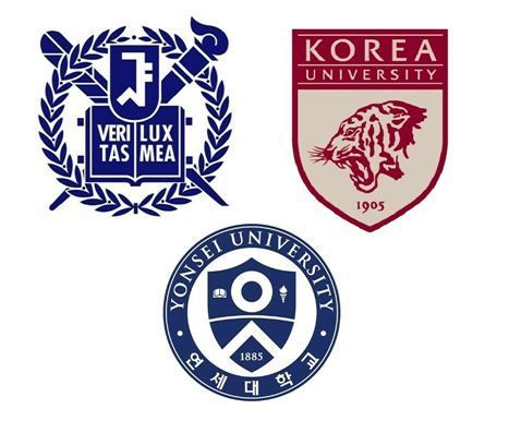 서울대,연세대,고려대 학교 로고