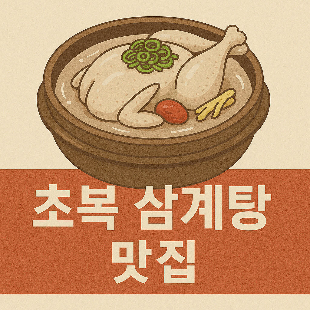 초복 삼계탕 맛집, 올해는 여기서 꼭 드셔보세요!