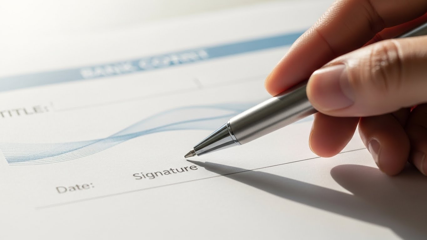 기존 청약 통장을 청년 주택드림 통장으로 전환하기 위해 서류를 검토하는 과정