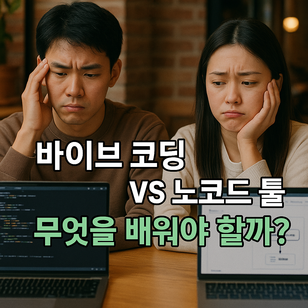 바이브 코딩과 노코드 툴의 선택