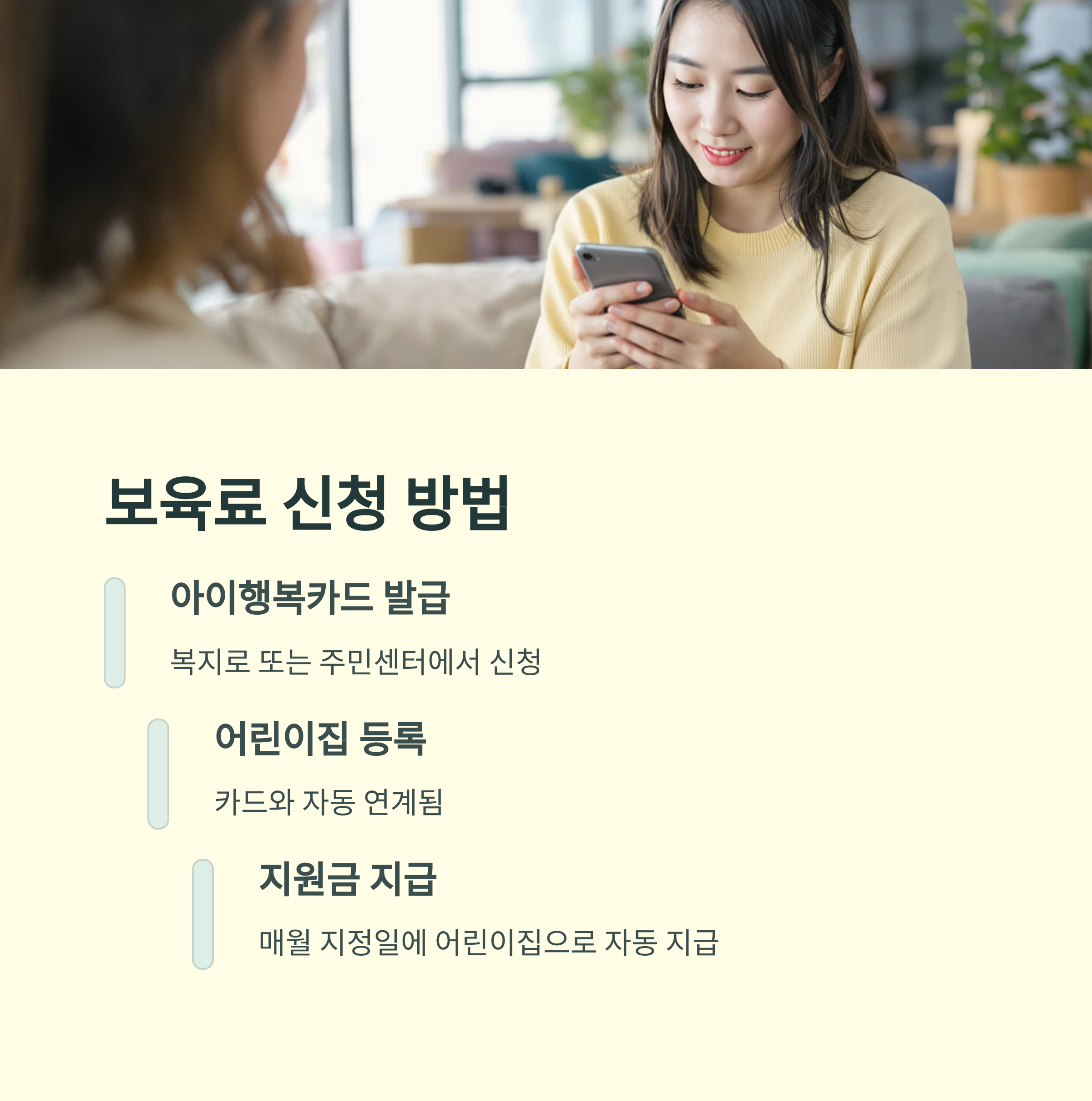 보육료 지원금 – 신청 절차 요약
